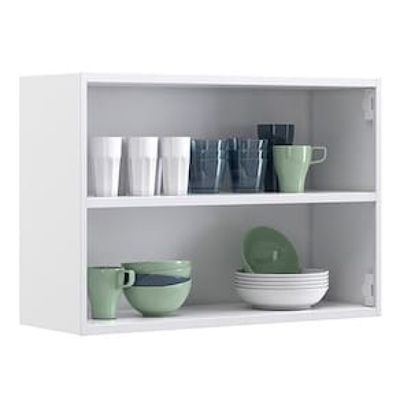 Armário Aéreo Duplo Itatiaia New Premium com 2 Portas e 1 Prateleira - 80cm de largura Grafite