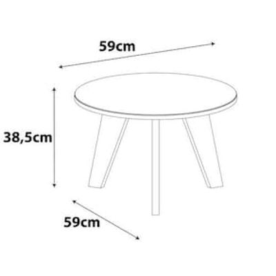 Mesa de Centro Artely Espanha Branco