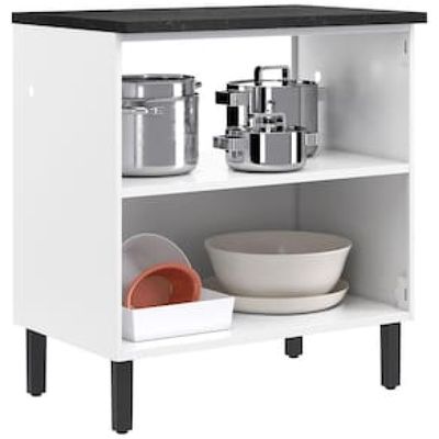 Balcão Duplo Itatiaia New Premium com 2 Portas e 2 Prateleiras - 80cm de largura Branco