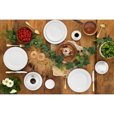 Aparelho de Jantar, Chá e Sobremesa 42 Peças Germer Tassel em Porcelana – Branco