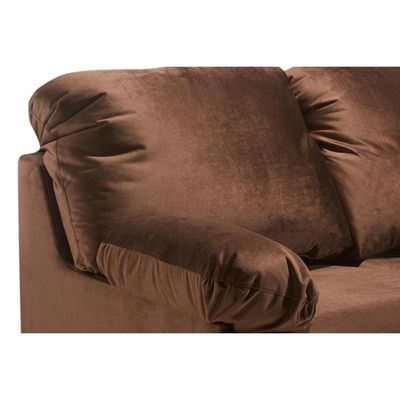 Sofá Cama p/Sala MH1456 Idea Suede Marrom Escuro - Herval