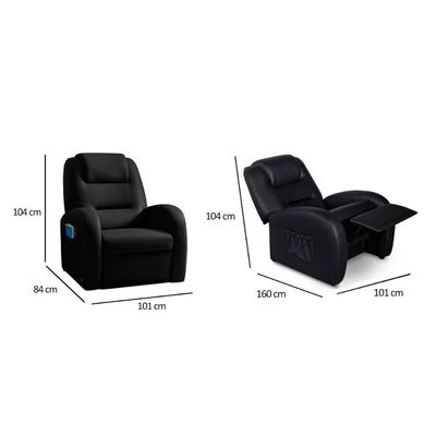 Poltrona Casal Reclinável Luxobel Colonus Two Way Courano Bege - Probel