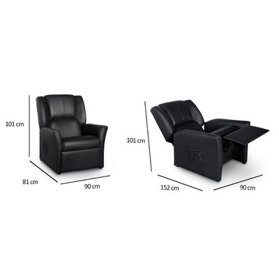 Poltrona Casal Reclinável Lumieré Liberté Two Way Courano Marrom - Probel