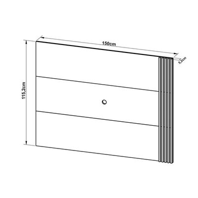 Painel para TV PL3004 até 42 Polegadas Natural/Off White - Tecno Mobili