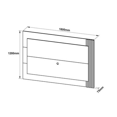 Painel para TV PL3001 até 65 Polegadas Natural/Off White - Tecno Mobili