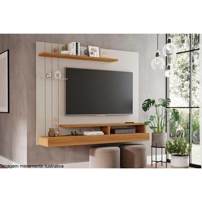 Painel para TV Valência Plus até 50 Polegadas Nature/Off White - Permóbili