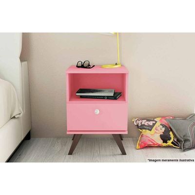 Mesa Lateral p/ Sala RT3019 c/ 1 Gaveta Rustico - Movelbento