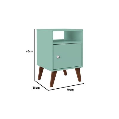 Mesa Cabeceira RT3145 c/ 1 Porta Branco - Movelbento