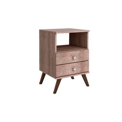 Mesa Cabeceira RT3103 c/ 2 Gavetas Preto - Movelbento
