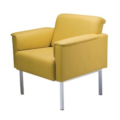 Sofá Recepção De Escritório Linha Recepção Contatic Amarelo