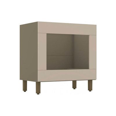 Gabinete de Cozinha Modulado Balcão Connect p/ Forno Embutir 80cm Duna/Cristal - Henn