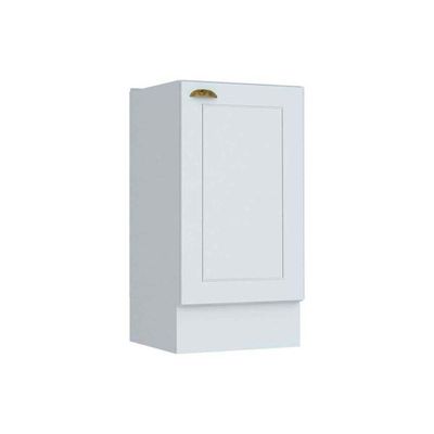 Gabinete de Cozinha Modulado Balcão Americana c/ 1 Porta s/ Tampo Branco - Henn