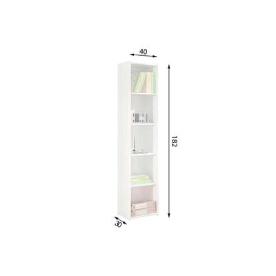 Estante Livreiro Casal ESM206 c/ 4 Prateleiras Rustico - Movelbento