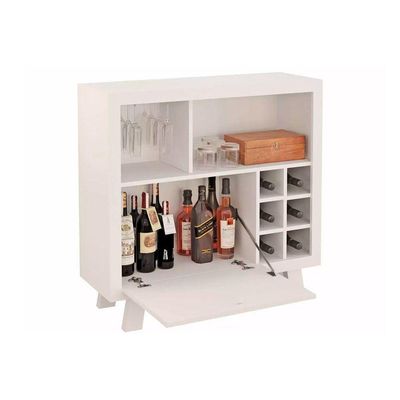 Adega de Sala Jantar AD5002 Bar  p/ 6 Garrafas Rústico - Tecno Mobili