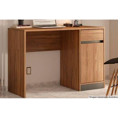 Escrivaninha p/ Escritório Office Morada c/ 1 Porta e 1 Gaveta Branco - Demóbile