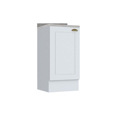 Balcão de Cozinha Americana 1 Porta c/ Tampo Branco - Henn