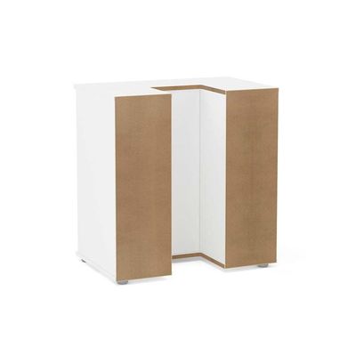 Gabinete de Banheiro 3386 1 Porta e 3 Gavetas cor Branco - Politorno