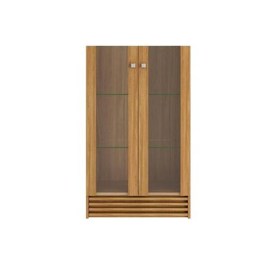 Cristaleira Sala Jantar CR6002 2 Portas c/ Vidro Natural - Tecno Mobili