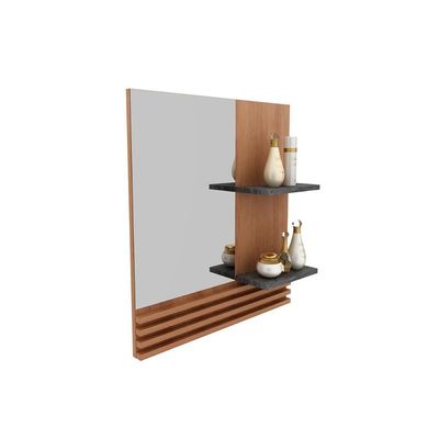 Armário p/ Banheiro Espelheira Suspensa BN3614 cor Amêndoa - Tecno Mobili
