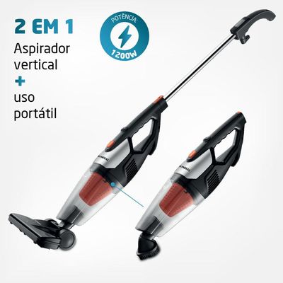 Aspirador De Pó Mondial Turbo Premium Ap-31 Aspirador Po-127v-preto/laranja