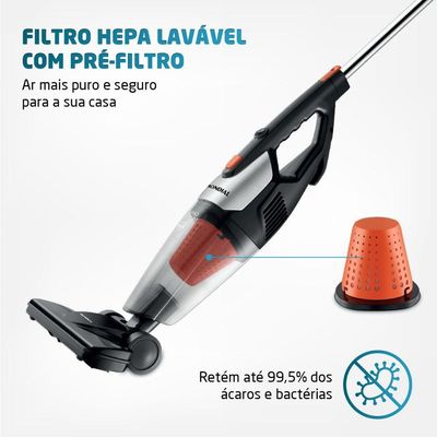 Aspirador De Pó Mondial Turbo Premium Ap-31 Aspirador Po-127v-preto/laranja