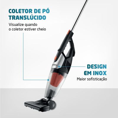Aspirador De Pó Mondial Turbo Premium Ap-31 Aspirador Po-127v-preto/laranja