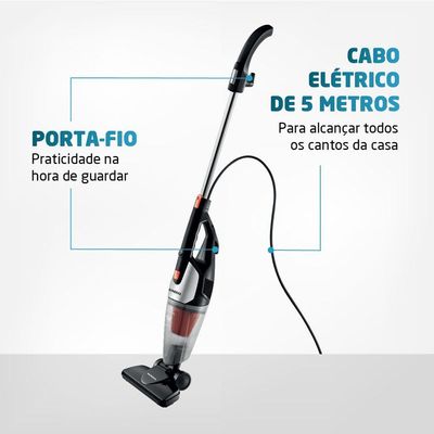 Aspirador De Pó Mondial Turbo Premium Ap-31 Aspirador Po-127v-preto/laranja
