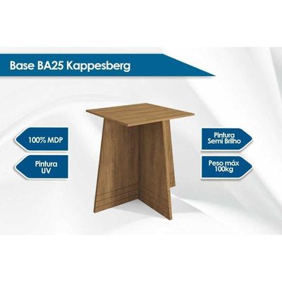 Base De Mesa P/ Cozinha Lótus Ba25 Madeirado S/ Tampo Freijó - Kappesberg