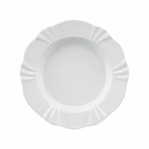 Jogo De Pratos Fundos Em Porcelana Soleil Com 6 Peças 24cm Oxford White