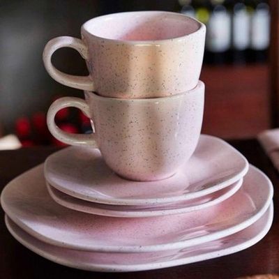 Jogo De Jantar Em Porcelana Ryo Com 20 Peças Oxford Pink Sand