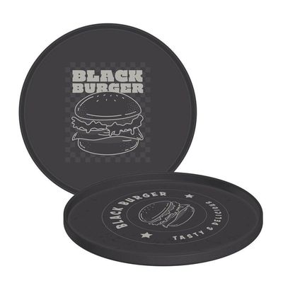 Prato Tramontina Black Burger Em Polipropileno Cinza Tramontina