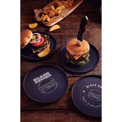 Prato Tramontina Black Burger Em Polipropileno Cinza Tramontina