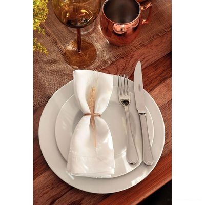 Kit Prato Raso Tramontina Maria Augusta Em Porcelana 28 Cm 06 Peças Tramontina
