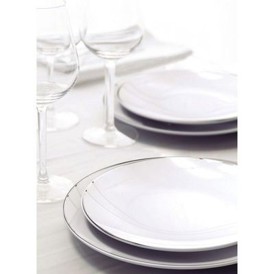 Prato Sobremesa Tramontina Atena Em Porcelana Decorada 21 Cm Tramontina