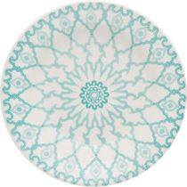 Kit 10 Pratos Fundos Donna Mandala Oxford Cerâmica 22cm