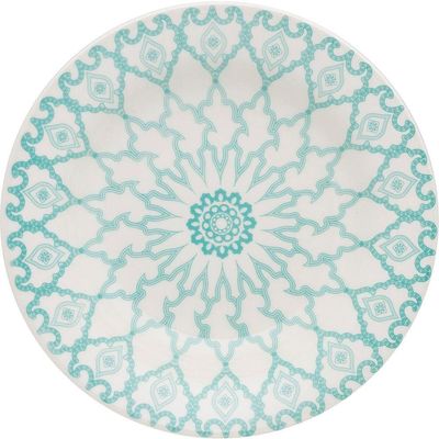 Kit 4 Pratos De Sobremesa Donna Mandala Oxford Cerâmica 19cm