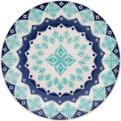 Kit Pratos Rasos E Fundos Donna Lola Oxford Cerâmica 4 Peças