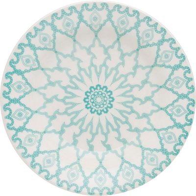Kit Pratos Rasos E Fundos Donna Mandala 4 Peças Oxford Cerâmica
