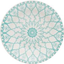 Kit 6 Pratos De Sobremesa Donna Mandala Oxford Cerâmica 19cm
