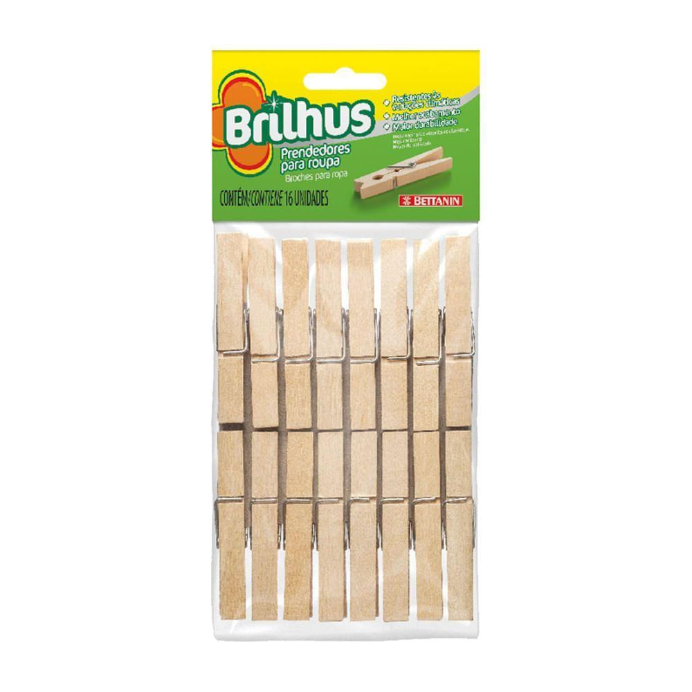 Prendedor De Roupa De Madeira Brilhus Bettanin
