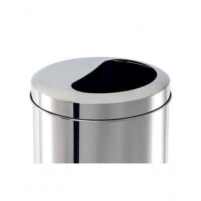 Lixeira 1/2 Lua 12 Litros - Decorline Lixeiras ø 20 X 44 Cm - Brinox