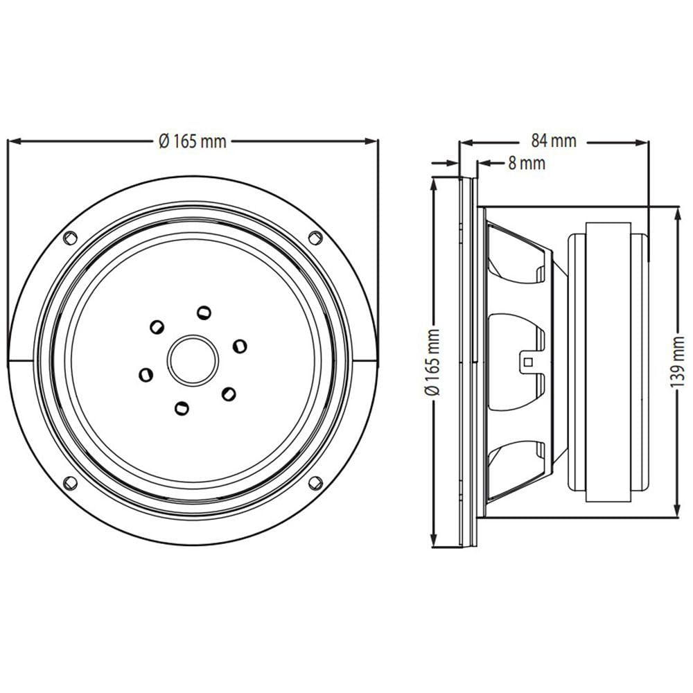 Alto-falante 6 Polegadas 150w Rms - Atk Eletroacústica 6wf310b - 8 Ohms - Médios