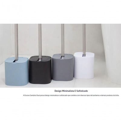 Escova Vaso Sanitario Ou Dual Ss900 Preta