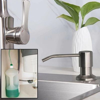 Dispenser Dosador Mangueira Embutir Cuba Suporte Pia Galao Flexivel Cozinha Banheiro