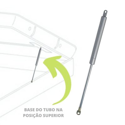 Par De Pistão Mola A Gás Para Cama Casal Box Baú 784N/80Kgf
