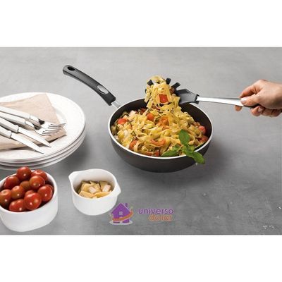 Pegador De Massa Tramontina Movin Em Nylon Com Cabo De Aço Inox Cinza Tramontina