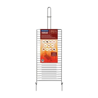 Grelha Tramontina Churrasco Em Aço Inox 31x18 Cm Tramontina