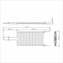 Grelha Tramontina Churrasco Em Aço Inox 31x18 Cm Tramontina