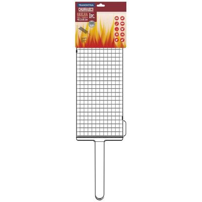 Grelha Tramontina Churrasco Em Aço Inox 76 X 18,1 Cm Tramontina
