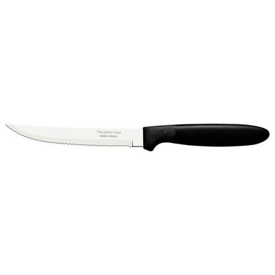 Faca Para Churrasco Ipanema Com Lâmina Em Aço Inox E Cabo De Polipropileno Preto 5"